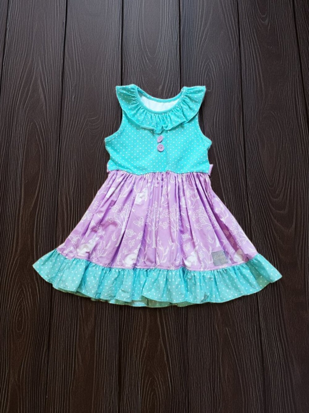 Eleanor Rose Spring Bunny Dress Size 3-4